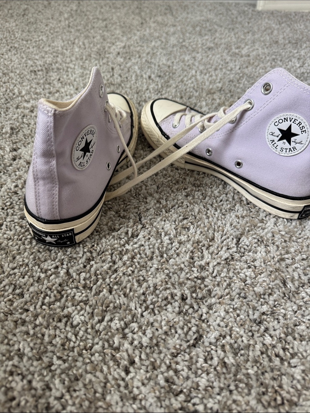Converse High Top Sneakers in Light Lavender